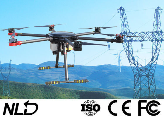 Unmanned 2-4mm Rope 5KG 6 Rotors Aerial Inspection Drone