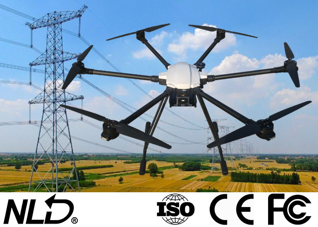 Industrial Grade Drone Fully Waterproof Fuselage For Power Line